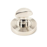 This is an image showing From The Anvil - Polished Nickel Round Thumbturn Set (Beehive) available from trade door handles, quick delivery and discounted prices