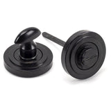 This is an image of From The Anvil - External Beeswax Round Thumbturn Set (Art Deco) available to order from T.H Wiggans Architectural Ironmongery in Kendal, quick delivery and discounted prices.