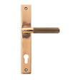 This is an image of From The Anvil - Polished Bronze Brompton Slimline Espag. Lock Set available to order from T.H Wiggans Architectural Ironmongery in Kendal, quick delivery and discounted prices.