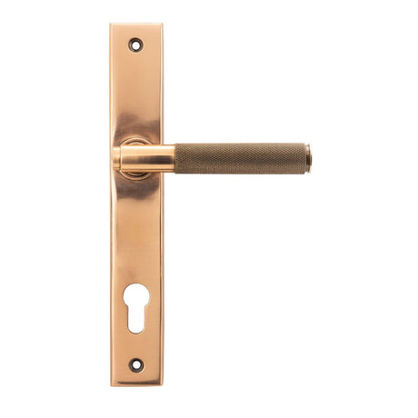 This is an image of From The Anvil - Polished Bronze Brompton Slimline Espag. Lock Set available to order from T.H Wiggans Architectural Ironmongery in Kendal, quick delivery and discounted prices.