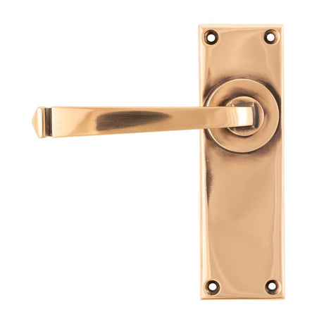 This is an image of From The Anvil - Polished Bronze Avon Lever Latch Set available to order from T.H Wiggans Architectural Ironmongery in Kendal, quick delivery and discounted prices.