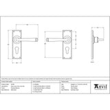 This is an image showing From The Anvil - Polished Bronze Avon Lever Euro Lock Set available from trade door handles, quick delivery and discounted prices