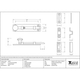 This is an image showing From The Anvil - Antique Pewter 4" Universal Bolt available from trade door handles, quick delivery and discounted prices