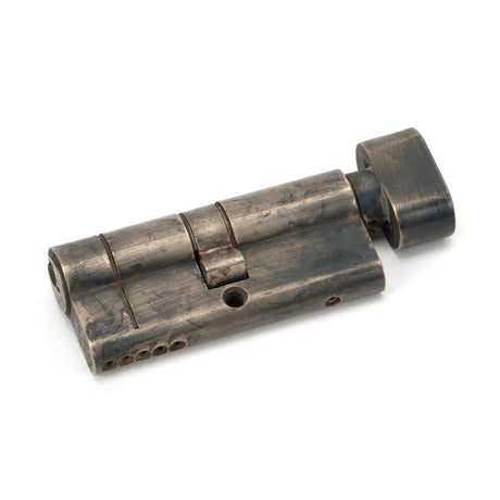 This is an image showing From The Anvil - Pewter 35/35 5pin Euro Cylinder/Thumbturn available from T.H Wiggans Architectural Ironmongery in Kendal, quick delivery and discounted prices