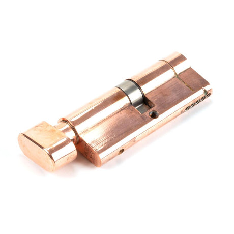 This is an image showing From The Anvil - Polished Bronze 40/40 5pin Euro Cylinder/Thumbturn available from T.H Wiggans Architectural Ironmongery in Kendal, quick delivery and discounted prices