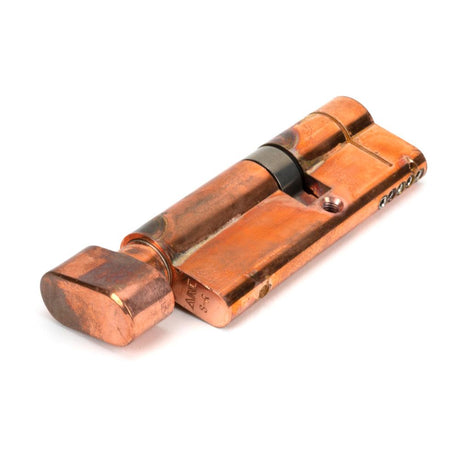 This is an image showing From The Anvil - Polished Bronze 35/45T 5pin Euro Cylinder/Thumbturn available from T.H Wiggans Architectural Ironmongery in Kendal, quick delivery and discounted prices