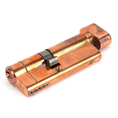 This is an image showing From The Anvil - Polished Bronze 35/45T 5pin Euro Cylinder/Thumbturn available from T.H Wiggans Architectural Ironmongery in Kendal, quick delivery and discounted prices