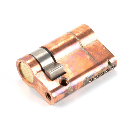 This is an image showing From The Anvil - Polished Bronze 35/10 5pin Single Cylinder available from T.H Wiggans Architectural Ironmongery in Kendal, quick delivery and discounted prices