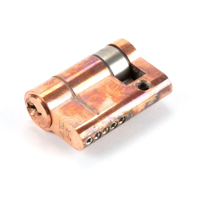 This is an image showing From The Anvil - Polished Bronze 35/10 5pin Single Cylinder available from T.H Wiggans Architectural Ironmongery in Kendal, quick delivery and discounted prices