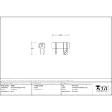 This is an image showing From The Anvil - Aged Brass 35/10 5pin Single Cylinder available from T.H Wiggans Architectural Ironmongery in Kendal, quick delivery and discounted prices
