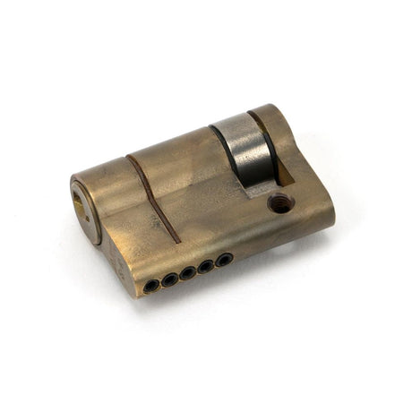 This is an image showing From The Anvil - Aged Brass 35/10 5pin Single Cylinder available from T.H Wiggans Architectural Ironmongery in Kendal, quick delivery and discounted prices