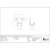 This is an image showing From The Anvil - Satin Chrome Sash Lift available from T.H Wiggans Architectural Ironmongery in Kendal, quick delivery and discounted prices