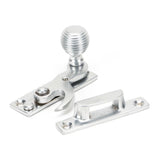 This is an image showing From The Anvil - Satin Chrome Beehive Sash Hook Fastener available from T.H Wiggans Architectural Ironmongery in Kendal, quick delivery and discounted prices