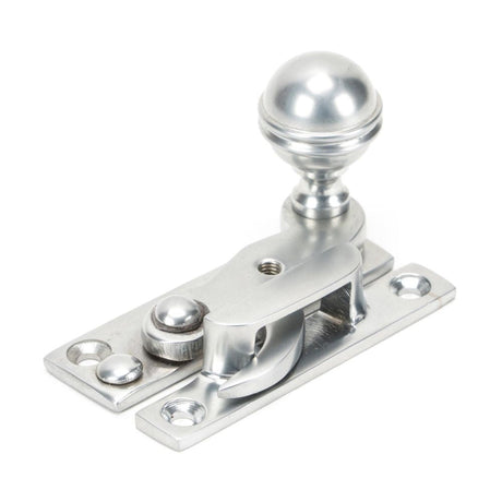 This is an image showing From The Anvil - Satin Chrome Prestbury Sash Hook Fastener available from T.H Wiggans Architectural Ironmongery in Kendal, quick delivery and discounted prices