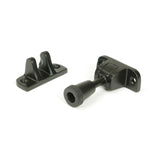 This is an image showing From The Anvil - Aged Bronze Brompton Brighton Fastener (Radiused) available from T.H Wiggans Architectural Ironmongery in Kendal, quick delivery and discounted prices