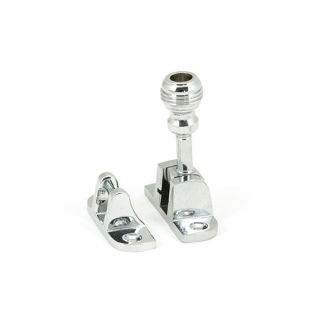 This is an image showing From The Anvil - Polished Chrome Prestbury Brighton Fastener (Radiused) available from T.H Wiggans Architectural Ironmongery in Kendal, quick delivery and discounted prices