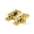 This is an image showing From The Anvil - Polished Brass Prestbury Quadrant Fastener - Narrow available from T.H Wiggans Architectural Ironmongery in Kendal, quick delivery and discounted prices