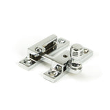 This is an image showing From The Anvil - Polished Chrome Prestbury Quadrant Fastener - Narrow available from T.H Wiggans Architectural Ironmongery in Kendal, quick delivery and discounted prices