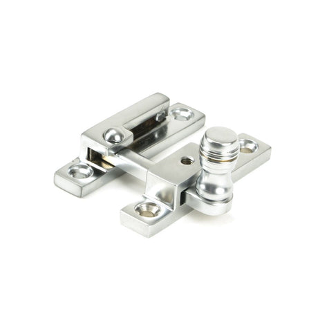 This is an image showing From The Anvil - Satin Chrome Prestbury Quadrant Fastener - Narrow available from T.H Wiggans Architectural Ironmongery in Kendal, quick delivery and discounted prices