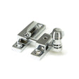 This is an image showing From The Anvil - Polished Chrome Beehive Quadrant Fastener - Narrow available from T.H Wiggans Architectural Ironmongery in Kendal, quick delivery and discounted prices