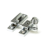 This is an image showing From The Anvil - Polished Chrome Beehive Quadrant Fastener - Narrow available from T.H Wiggans Architectural Ironmongery in Kendal, quick delivery and discounted prices