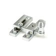 This is an image showing From The Anvil - Satin Chrome Beehive Quadrant Fastener - Narrow available from T.H Wiggans Architectural Ironmongery in Kendal, quick delivery and discounted prices