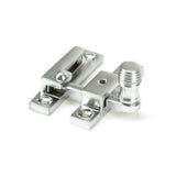 This is an image showing From The Anvil - Satin Chrome Beehive Quadrant Fastener - Narrow available from T.H Wiggans Architectural Ironmongery in Kendal, quick delivery and discounted prices