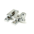 This is an image showing From The Anvil - Satin Chrome Mushroom Quadrant Fastener - Narrow available from T.H Wiggans Architectural Ironmongery in Kendal, quick delivery and discounted prices