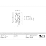 This is an image showing From The Anvil - Polished Nickel Fitch Fastener available from T.H Wiggans Architectural Ironmongery in Kendal, quick delivery and discounted prices