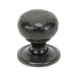 This is an image showing From The Anvil - Aged Bronze Hammered Mushroom Cabinet Knob 32mm available from T.H Wiggans Architectural Ironmongery in Kendal, quick delivery and discounted prices