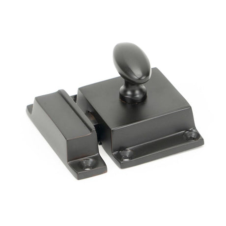 This is an image showing From The Anvil - Aged Bronze Cabinet Latch available from T.H Wiggans Architectural Ironmongery in Kendal, quick delivery and discounted prices