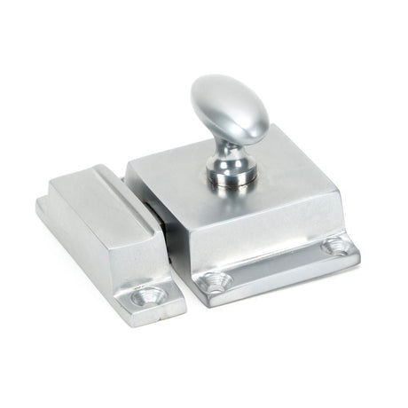 This is an image showing From The Anvil - Satin Chrome Cabinet Latch available from T.H Wiggans Architectural Ironmongery in Kendal, quick delivery and discounted prices