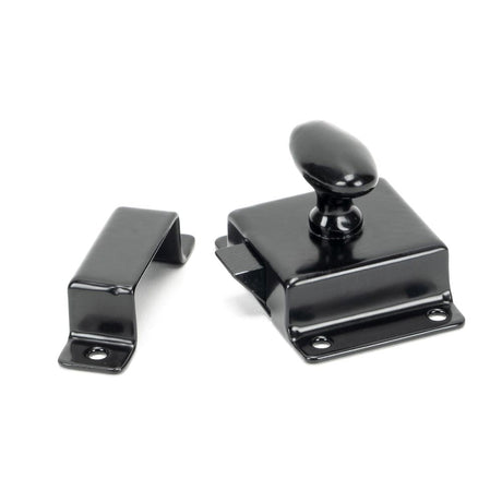 This is an image showing From The Anvil - Black Cabinet Latch available from trade door handles, quick delivery and discounted prices