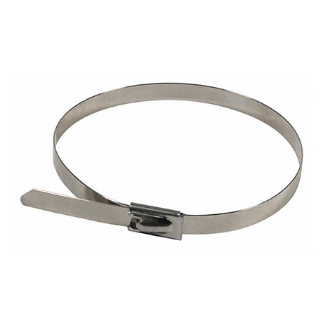 This is an image showing TIMCO Cable Ties - Stainless Steel - 4.6 x 200 - 100 Pieces Bag available from T.H Wiggans Ironmongery in Kendal, quick delivery at discounted prices.