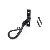 This is an image showing From The Anvil - Black 16mm Shepherd's Crook Espag - LH available from T.H Wiggans Architectural Ironmongery in Kendal, quick delivery and discounted prices