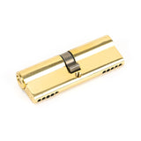 This is an image showing From The Anvil - Lacquered Brass 45/45 5pin Euro Cylinder available from T.H Wiggans Architectural Ironmongery in Kendal, quick delivery and discounted prices