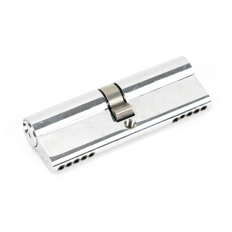 This is an image showing From The Anvil - Polished Chrome 45/45 5pin Euro Cylinder available from T.H Wiggans Architectural Ironmongery in Kendal, quick delivery and discounted prices