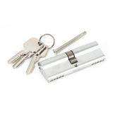 This is an image showing From The Anvil - Satin Chrome 45/45 5pin Euro Cylinder available from T.H Wiggans Architectural Ironmongery in Kendal, quick delivery and discounted prices