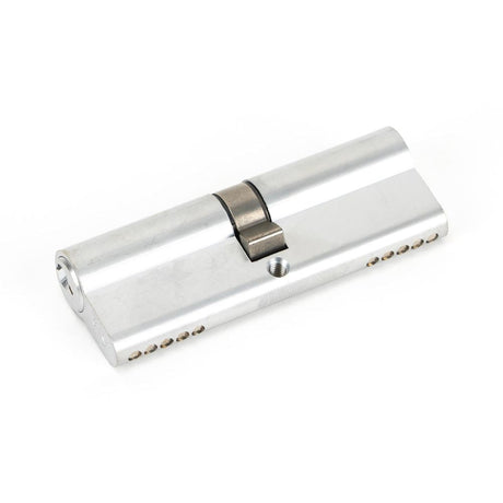 This is an image showing From The Anvil - Satin Chrome 45/45 5pin Euro Cylinder available from T.H Wiggans Architectural Ironmongery in Kendal, quick delivery and discounted prices