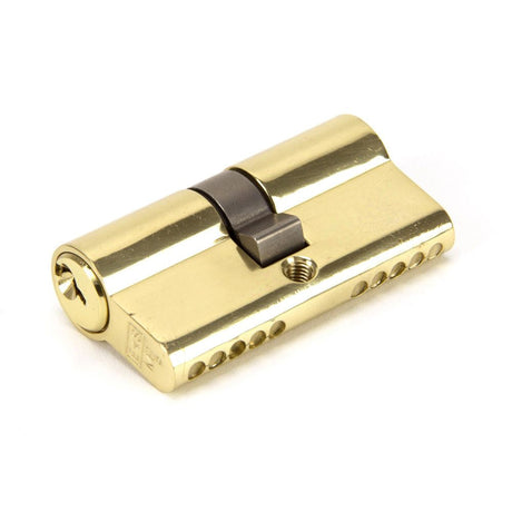 This is an image showing From The Anvil - Lacquered Brass 30/30 5pin Euro Cylinder KA available from T.H Wiggans Architectural Ironmongery in Kendal, quick delivery and discounted prices