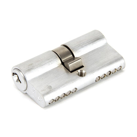 This is an image showing From The Anvil - Satin Chrome 30/30 5pin Euro Cylinder KA available from T.H Wiggans Architectural Ironmongery in Kendal, quick delivery and discounted prices