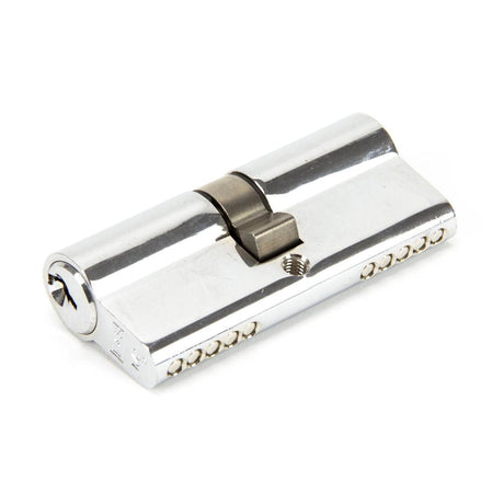 This is an image showing From The Anvil - Polished Chrome 35/35 5pin Euro Cylinder KA available from T.H Wiggans Architectural Ironmongery in Kendal, quick delivery and discounted prices