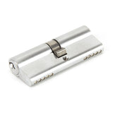 This is an image showing From The Anvil - Satin Chrome 40/40 5pin Euro Cylinder KA available from T.H Wiggans Architectural Ironmongery in Kendal, quick delivery and discounted prices