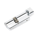 This is an image showing From The Anvil - Polished Chrome 35/45T 5pin Euro Cylinder/Thumbturn available from T.H Wiggans Architectural Ironmongery in Kendal, quick delivery and discounted prices