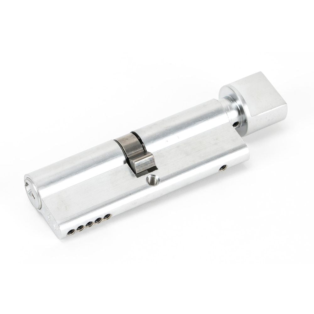 This is an image showing From The Anvil - Polished Chrome 45/45 5pin Euro Cylinder/Thumbturn available from T.H Wiggans Architectural Ironmongery in Kendal, quick delivery and discounted prices