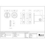 This is an image showing From The Anvil - Black Sliding/Pocket Door Locking Kit available from trade door handles, quick delivery and discounted prices