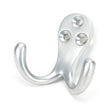 This is an image showing From The Anvil - Satin Chrome Celtic Double Robe Hook available from T.H Wiggans Architectural Ironmongery in Kendal, quick delivery and discounted prices