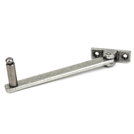 This is an image showing From The Anvil - Pewter 6" Roller Arm Stay available from T.H Wiggans Architectural Ironmongery in Kendal, quick delivery and discounted prices