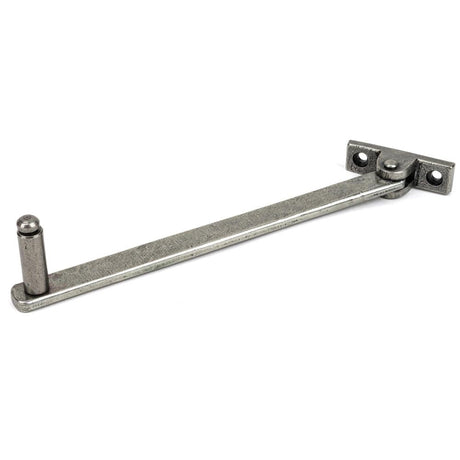 This is an image showing From The Anvil - Pewter 8" Roller Arm Stay available from T.H Wiggans Architectural Ironmongery in Kendal, quick delivery and discounted prices