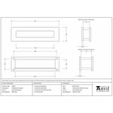 This is an image showing From The Anvil - External Beeswax Traditional Letterbox available from trade door handles, quick delivery and discounted prices